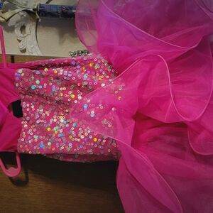Sparkling Pink Sequin Kids Costume